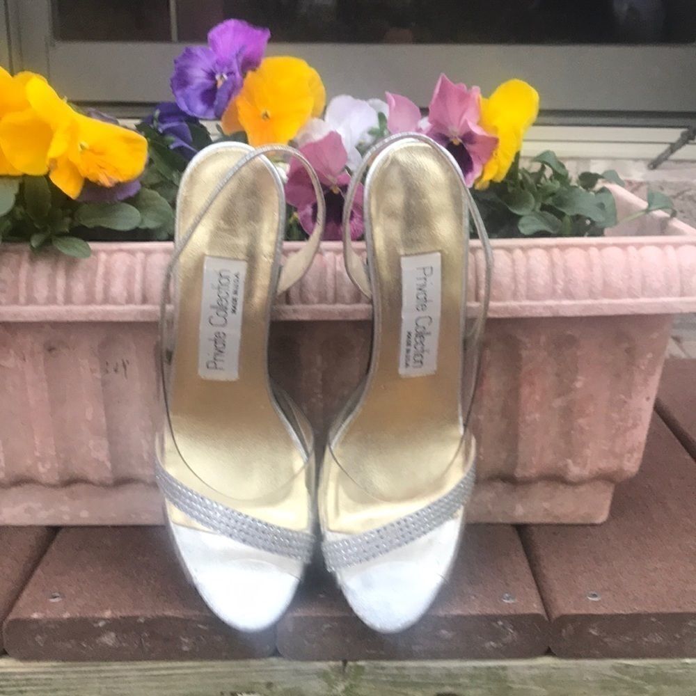 Silver Private Collection Slingback Heel - Picture 5 of 6